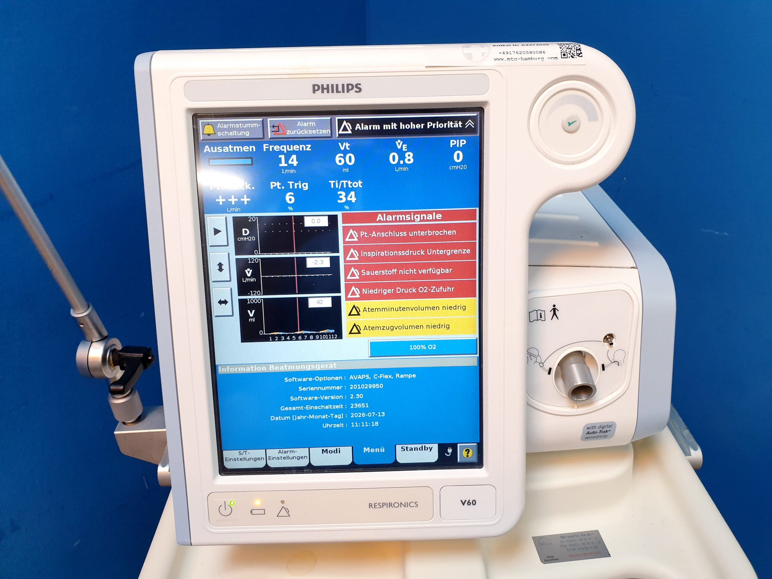 Philips Respironics V60 - V 60 Beatmungsgerät – Bild 32