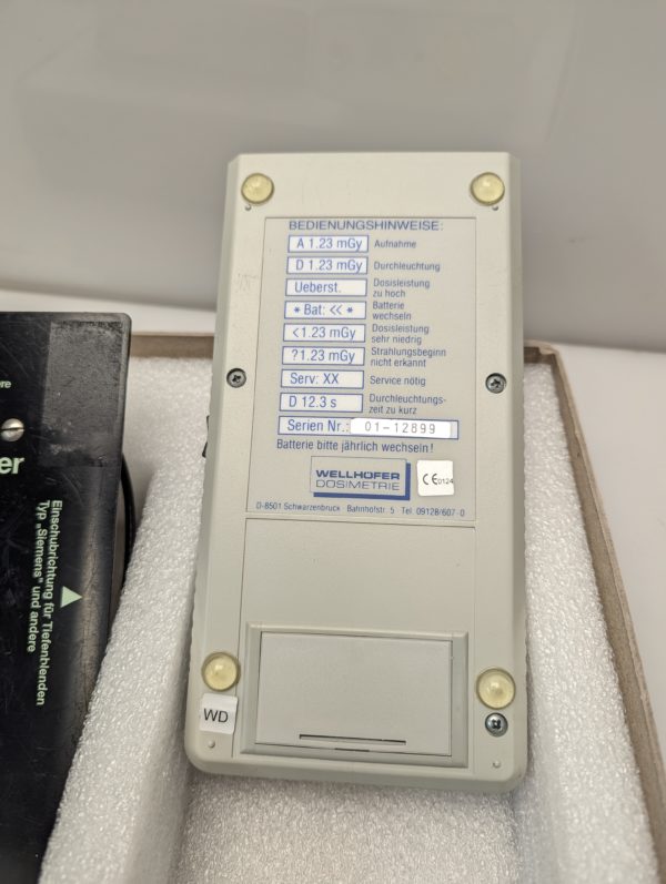 WELLHÖFER Dosimeter WD10 C + Platte Dosimeter Konstanzprüfung – Bild 7