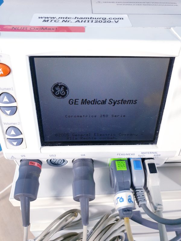 GE Corometrics 250 Series Fetal Mutter Monitor mit Zubehör – Bild 4