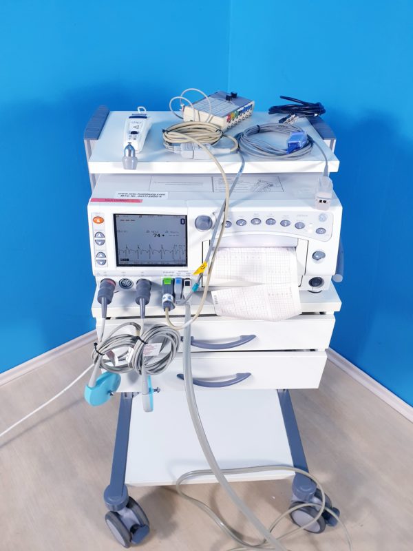GE Corometrics 250 Series Fetal Mutter Monitor mit Zubehör