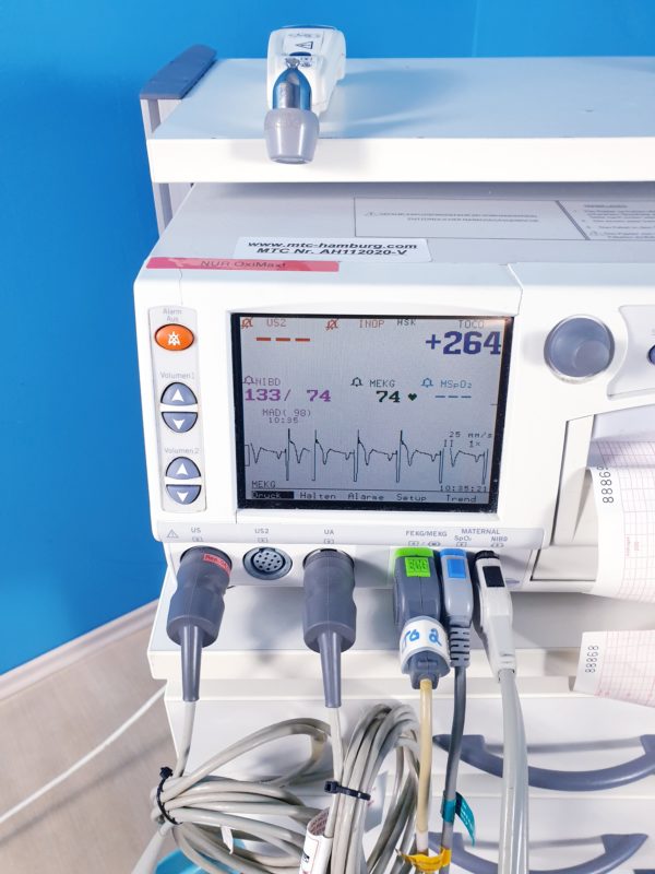 GE Corometrics 250 Series Fetal Mutter Monitor mit Zubehör – Bild 7