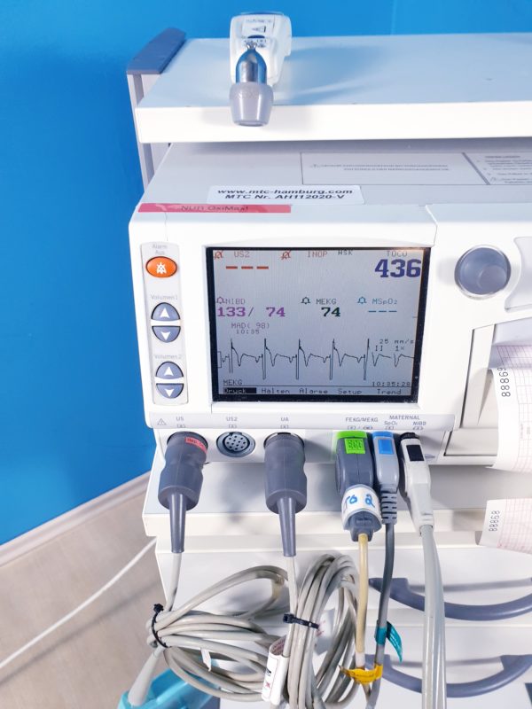 GE Corometrics 250 Series Fetal Mutter Monitor mit Zubehör – Bild 8