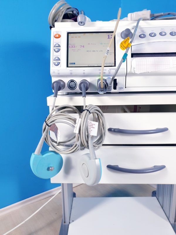 GE Corometrics 250 Series Fetal Mutter Monitor mit Zubehör – Bild 10