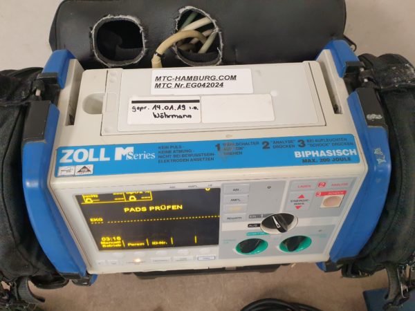 Zoll M Series  BIPHASIC 200 Mit 2 Taschen - Defibrillator – Bild 3