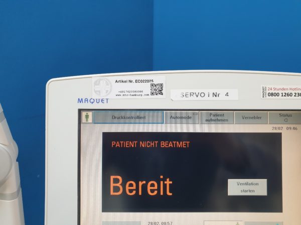 Maquet Servo-i Servo i Beatmungsgerät – Bild 2