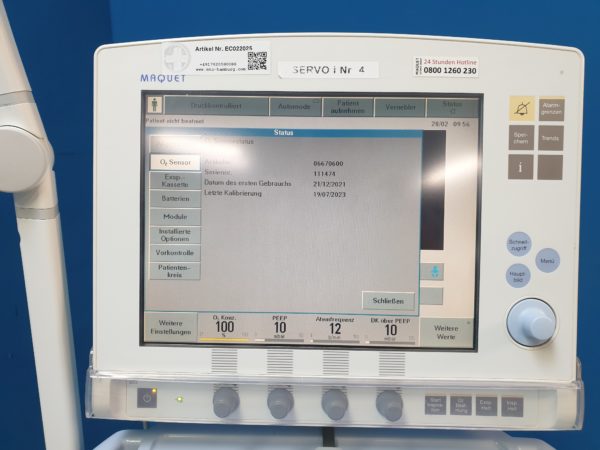 Maquet Servo-i Servo i Beatmungsgerät – Bild 18