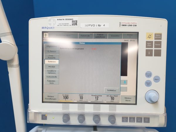 Maquet Servo-i Servo i Beatmungsgerät – Bild 20