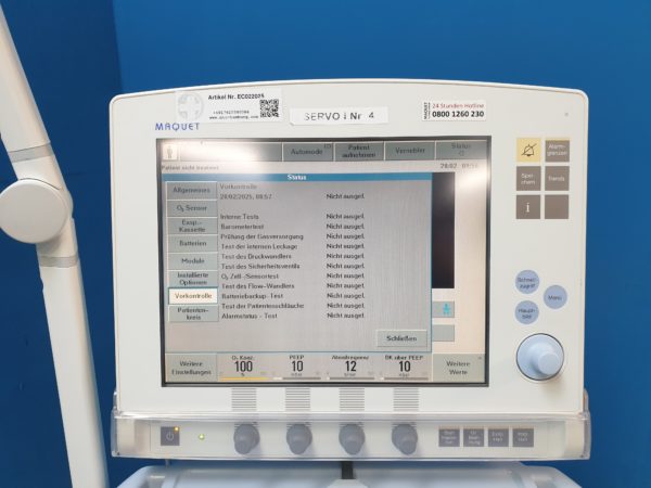 Maquet Servo-i Servo i Beatmungsgerät – Bild 21