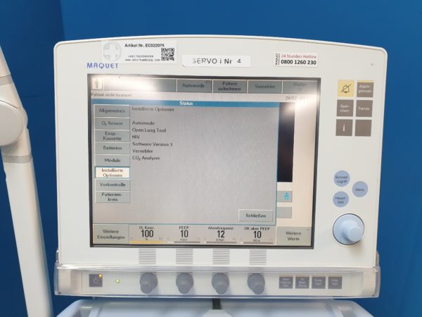 Maquet Servo-i Servo i Beatmungsgerät – Bild 23