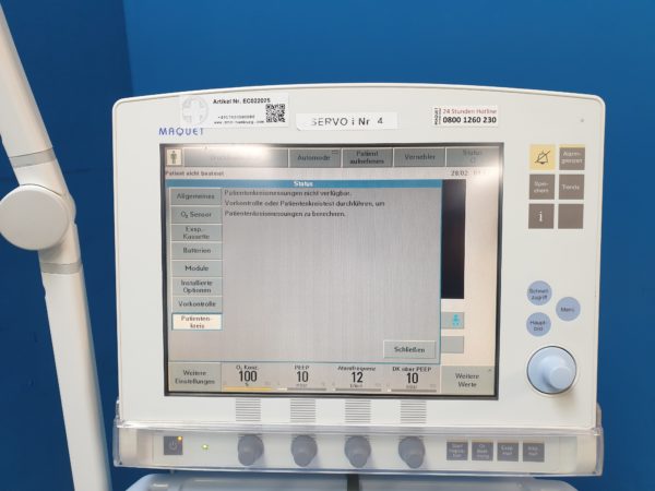 Maquet Servo-i Servo i Beatmungsgerät – Bild 24