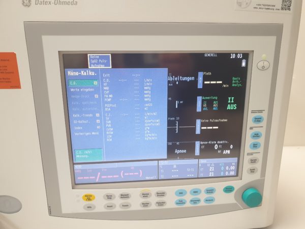 GE Datex-Ohmeda N-MRI2-01 Anesthesie MRI Patient Monitor – Bild 19