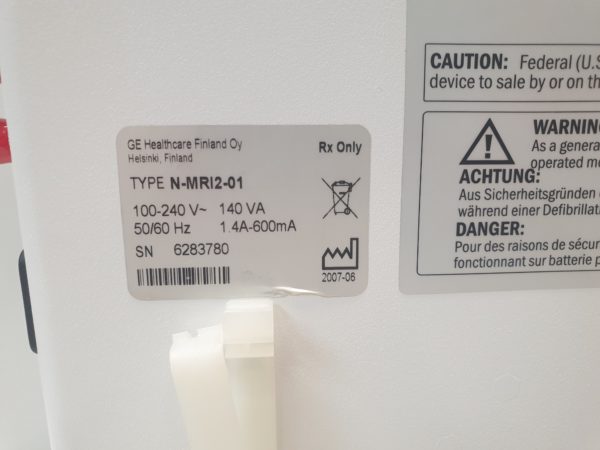 GE Datex-Ohmeda N-MRI2-01 Anesthesie MRI Patient Monitor – Bild 21