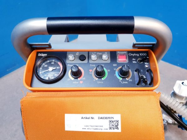Dräger – Drager Oxylog 1000 Beatmungsgerät – Notfallbeatmungsgerät – Bild 7