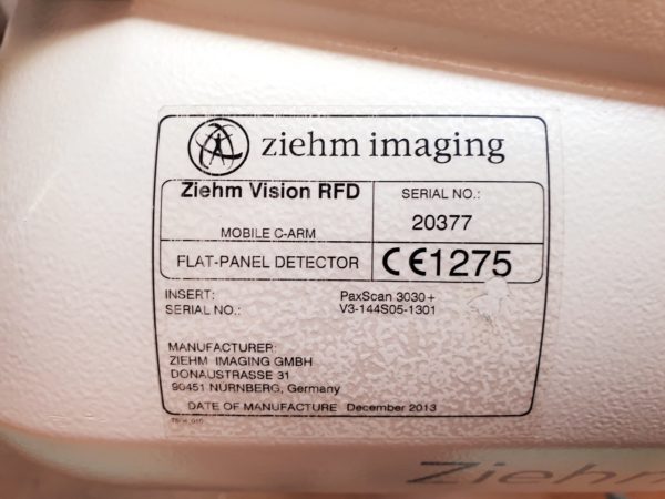 Ziehm Vision RFD - Flachdetektor - C arm - Mobiles Röntgen - Defekt – Bild 9