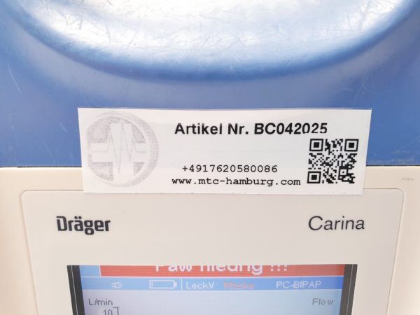 Dräger Draeger Carina Beatmungsgerät – Bild 11