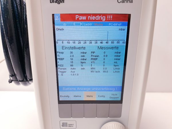 Dräger Draeger Carina Beatmungsgerät – Bild 19
