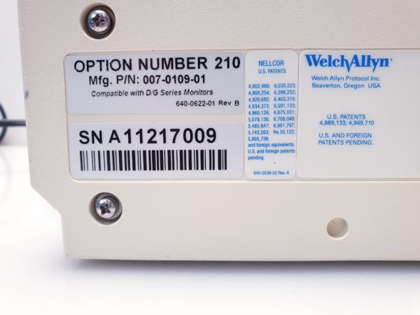 Welch Allyn propaq Encore 202EL Multi Parameter Patient Monitor EKG - SpO2 und NIBp – Bild 22