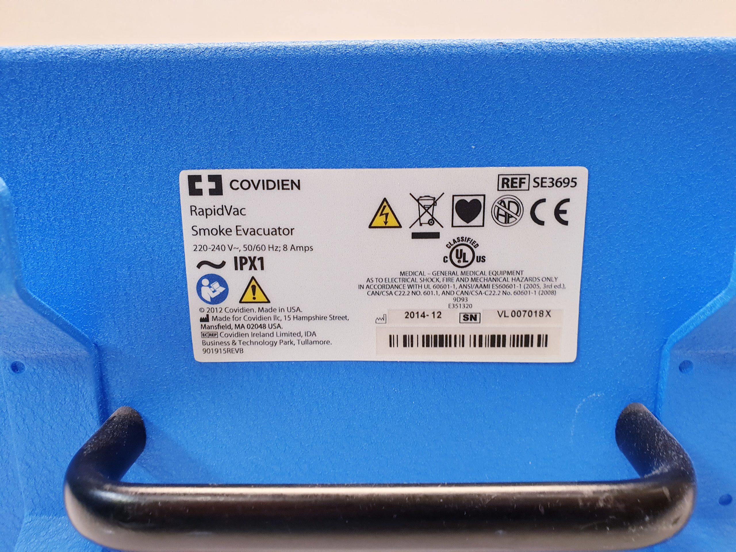 Covidien Valleylab RapidVac Smoke Evacuator Rauchgas Absauger – Bild 11