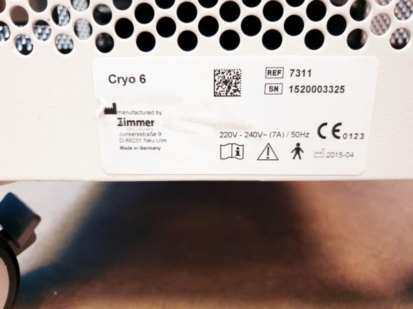 Zimmer Elektromedizin Gynosure Cryo 6  Cryo6 Kaltlufttherapie – Bild 8