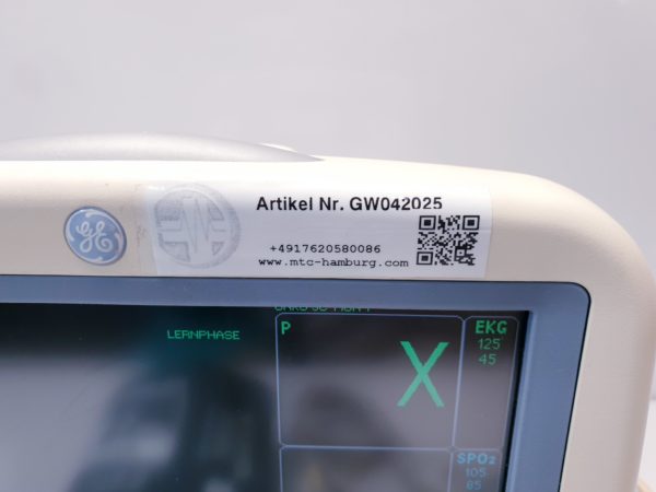GE Dash 4000 Patientenüberwachungsmonitor Überwachungsmonitor mit SpO2, NiBp und EKG – Bild 2