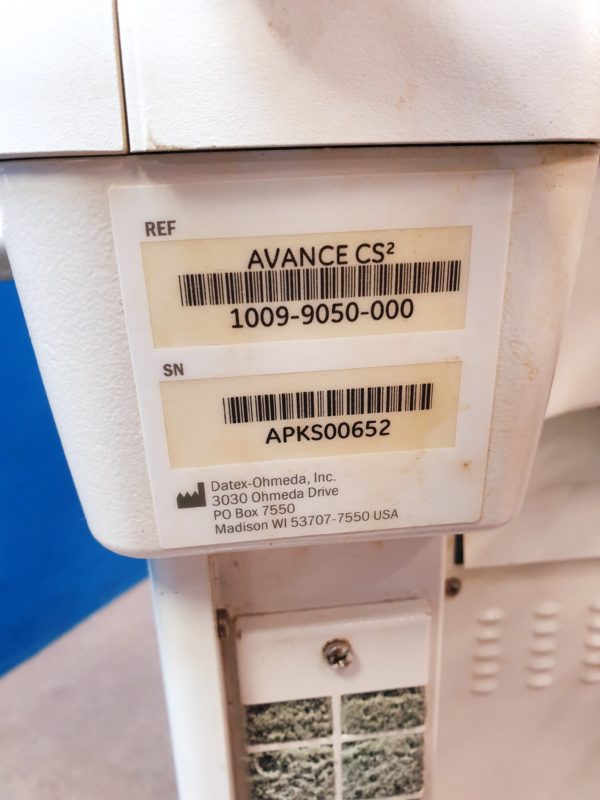 GE Datex Avance CS2 Narkosegerät  - unvollständig! – Bild 12