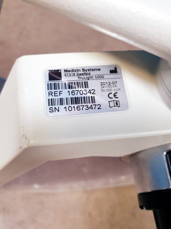 Trumpf TruLight 1000  LED Behandlungslampe - Deckenhalterung - Ohne Trafo – Bild 4