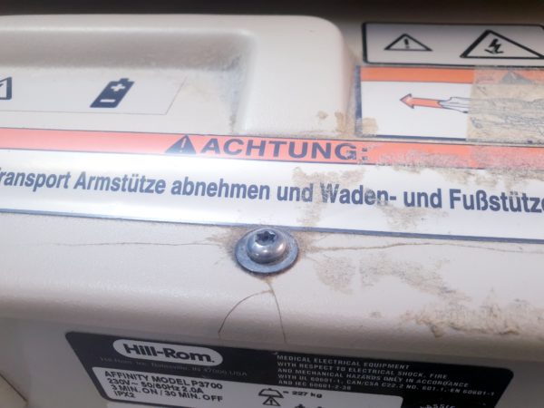HILL-Rom AFFINITY 4 - P3700 - P 3700  Entbindungsbett – Bild 13