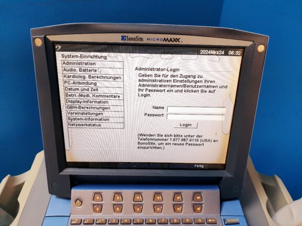Sonosite MicroMaxx + L25e13-6 MHz + L38e10-5 MHz + P17 5-1MHz – Bild 18