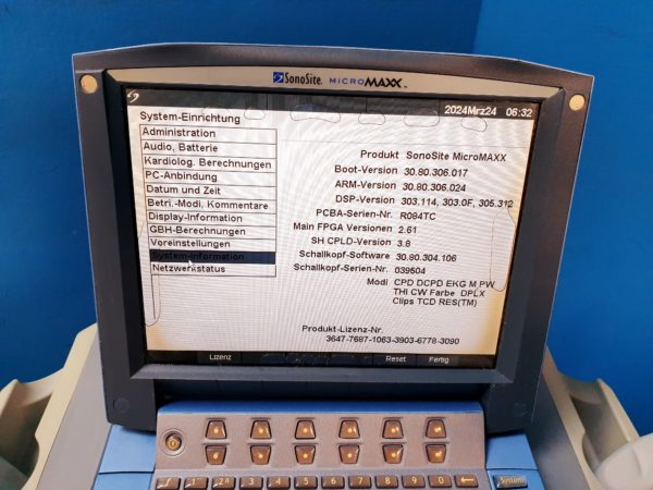 Sonosite MicroMaxx + L25e13-6 MHz + L38e10-5 MHz + P17 5-1MHz – Bild 19