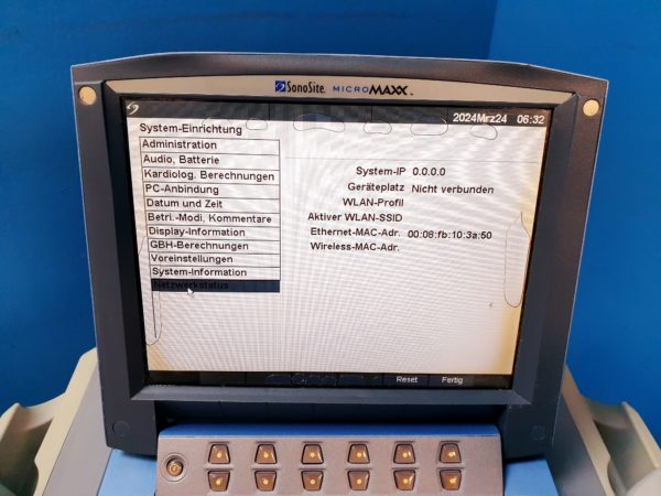 Sonosite MicroMaxx + L25e13-6 MHz + L38e10-5 MHz + P17 5-1MHz – Bild 20