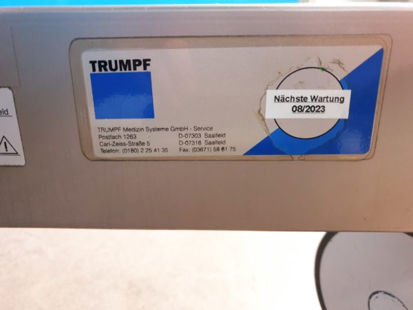Trumpf JUPITER SF – Shuttle 3.7 360 Op Tisch System – Bild 31