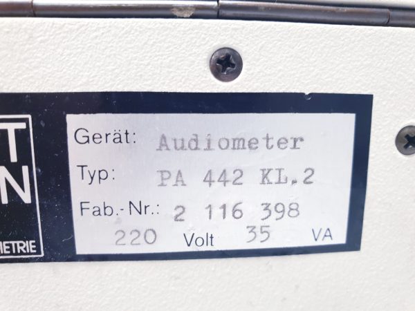 Hortmann PA442 - PA 442 - Audiometer – Bild 10