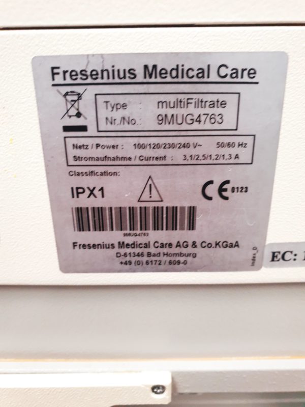 Fresenius Medical Care Multi Filtrate MultiFiltrate Dialysegerät – Bild 9