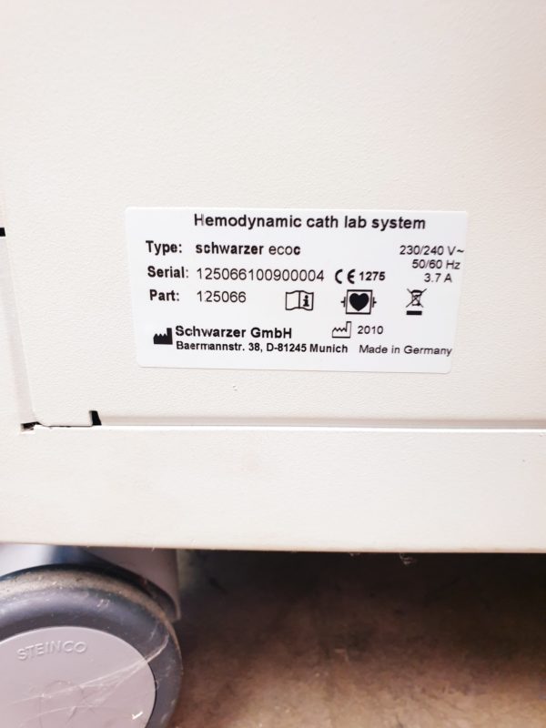 Schwarzer ECOC Hemodynamic Cath Lab System – Bild 15