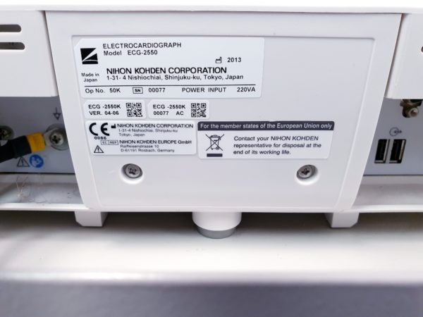 Nihon Kohden Cardiofax G ECG-2550 ECG2550 - Cardiofax G - mit Patientenkabel - – Bild 19