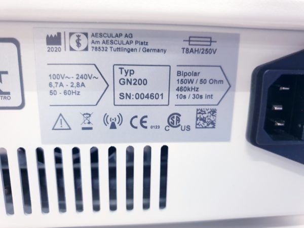 Aesculap GN200  GN 200 Lektrafuse RF Generator HF Generator Bipolar ESU Electrosurgical – Bild 11