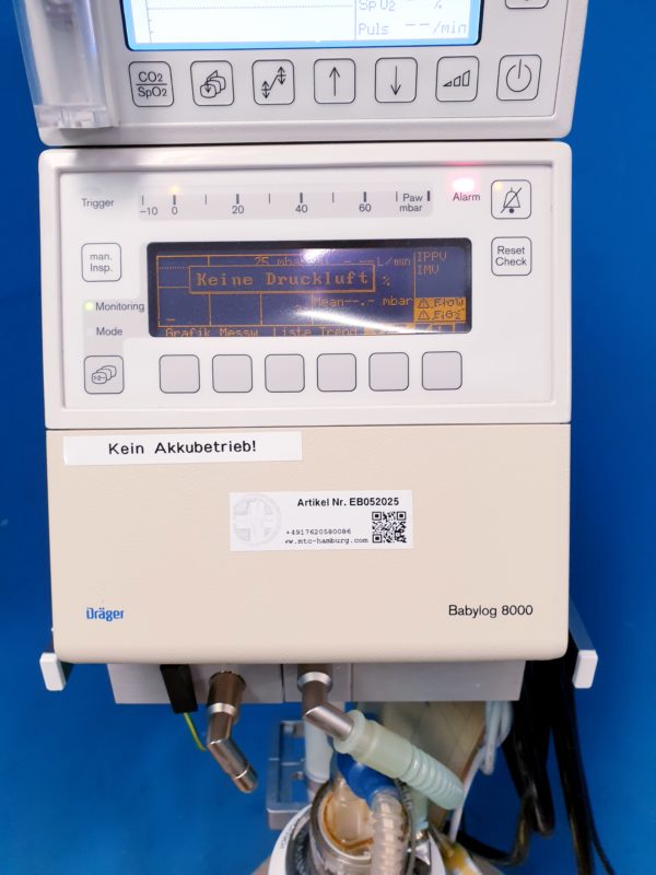 Däger Drager Babylog 8000 + Capnostat – Bild 2