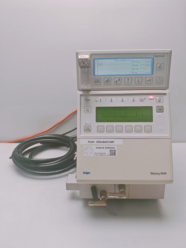 Dräger Drager Babylog 8000 + Capnostat  - Beatmungsgerät – Bild 3