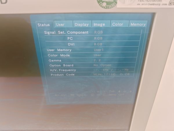 EINSTEIN VISION 2D-HD MONITOR COLOR LCD Display MLW-1712C – Bild 4