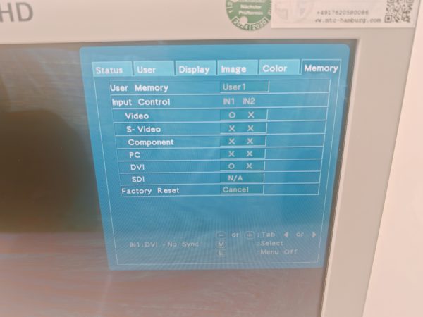 EINSTEIN VISION 2D-HD MONITOR COLOR LCD Display MLW-1712C – Bild 9
