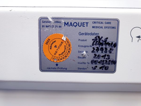 Maquet Servo S- Beatmungsgerät – Bild 9