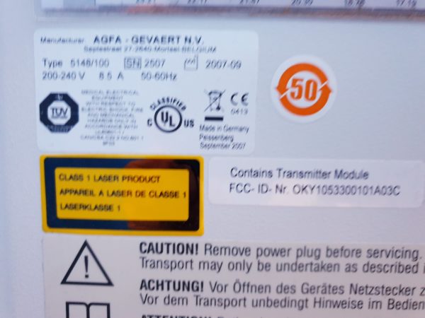 AGFA CR85-X  - CR 85 X Speicherfoliensystem Digitizer – Bild 12