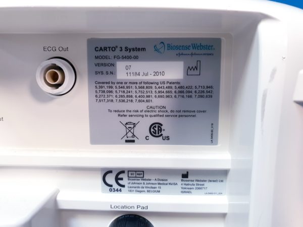 Johnson Johnson Biosense Webster Carto 3  FG-5400-00  Mapping System mit Zubehör – Bild 39