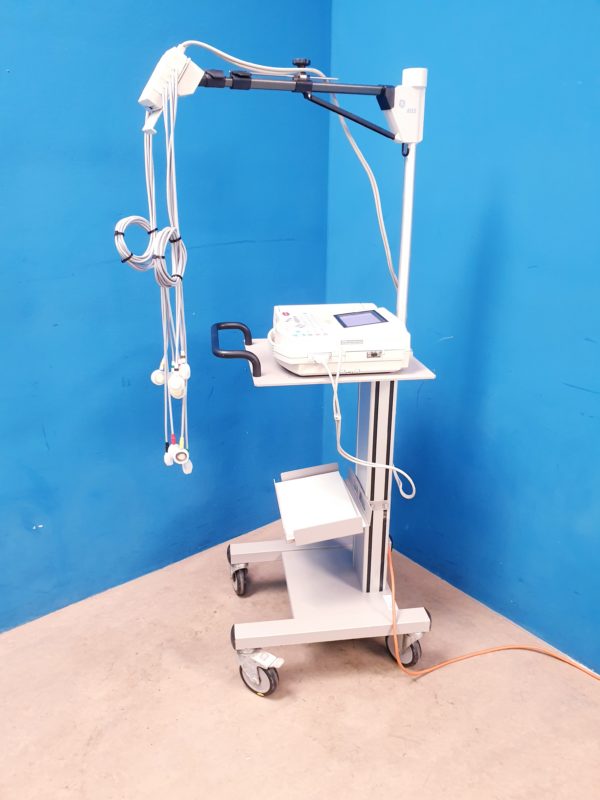 GE MAC 1200 ST 1200ST EKG Gerät mit Sauganlage auf fahrbarem Gestell – Bild 5