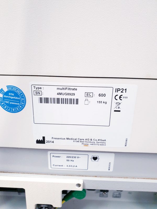 Fresenius  Multifiltrate Dialysegerät – Bild 17