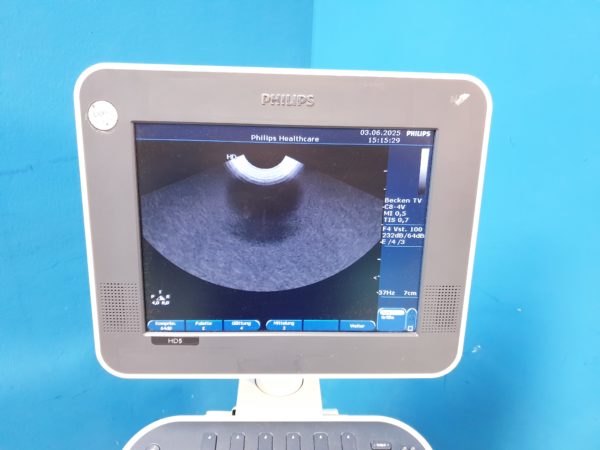 Philips HD 5 HD5 + C5-2 + C8-4v  + L12-3 – Gynmaschine  Farbdoppler – Bild 8