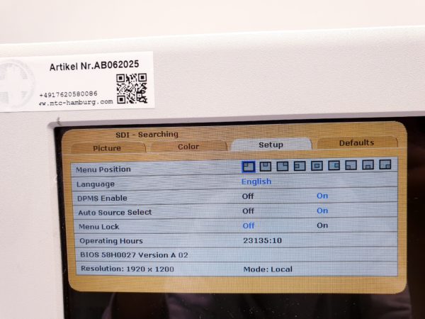 Karl Storz SC-WU23-A1511 Monitor mit Netzteil für die Endoskopie – Bild 6
