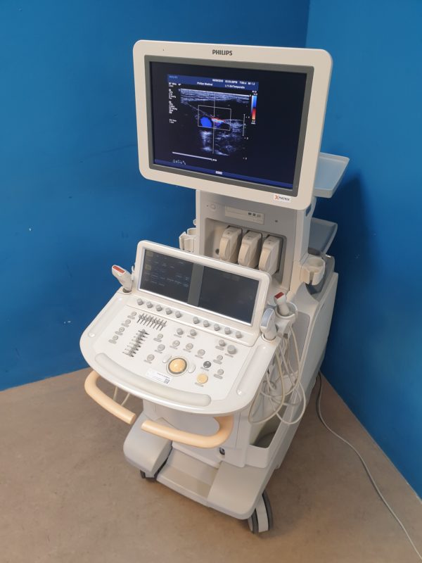 Philips iE33 – IE33 + S5-1 Echo + L11-3 Linear Sonde + Kardiomaschine + C5-1 Konvex  Kardio Ultraschallgerät