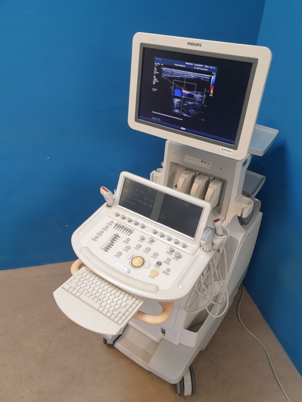 Philips iE33 – IE33 + S5-1 Echo + L11-3 Linear Sonde + Kardiomaschine + C5-1 Konvex  Kardio Ultraschallgerät – Bild 9