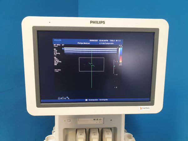 Philips iE33 – IE33 + S5-1 Echo + L11-3 Linear Sonde + Kardiomaschine + C5-1 Konvex  Kardio Ultraschallgerät – Bild 13